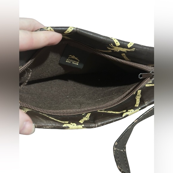 Longchamp Dark Brown Horse Logo Shoulder Bag / Crossbody - Picture 9 of 12